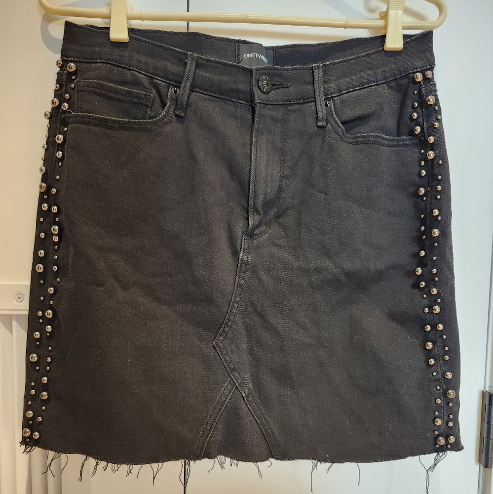 DRIFTWOOD Black Embellished Mini Skirt Night Out